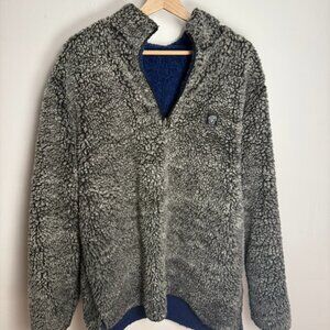 USA Palm Black Sherpa Mystic Quarter Zip